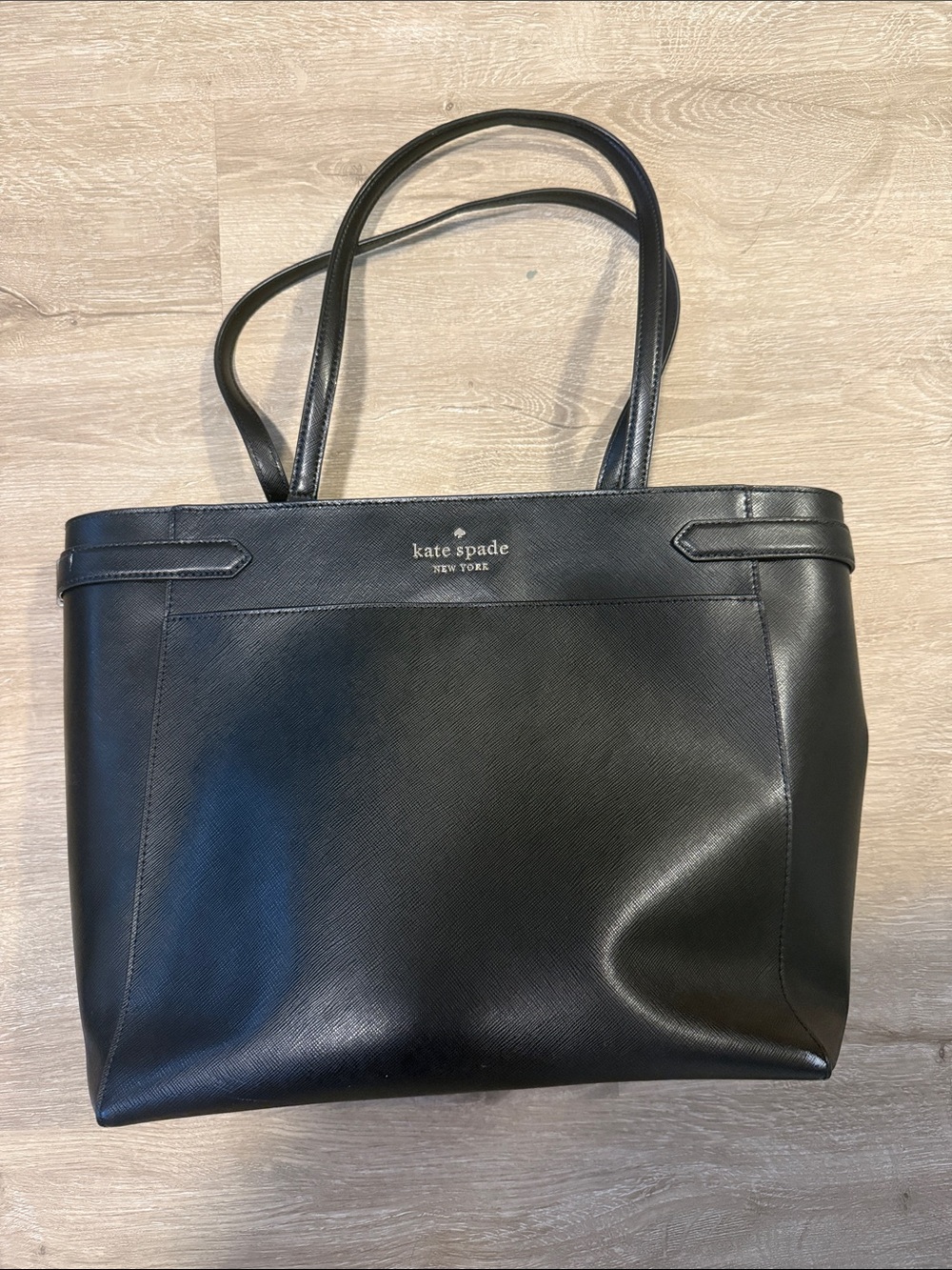 kate spade New York Black Saffiano Leather Tote